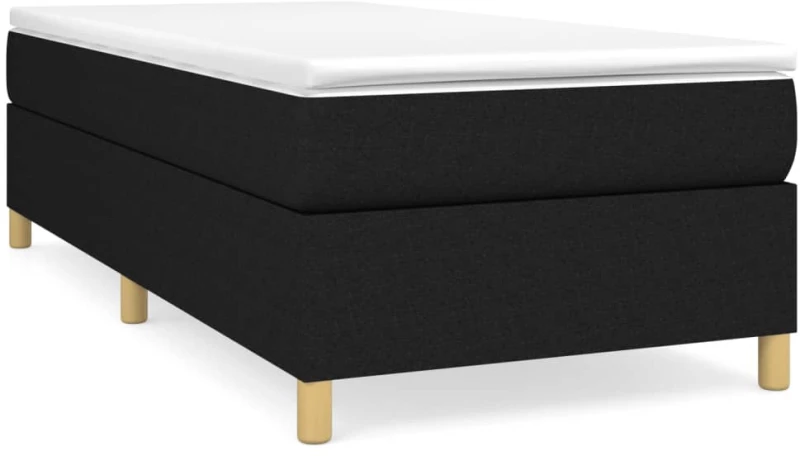 ΚΡΕΒΑΤΙ BOXSPRING ΜΕ ΣΤΡΩΜΑ ΜΑΥΡΟ 100 X 200 ΕΚ. ΥΦΑΣΜΑΤΙΝΟ 3144500