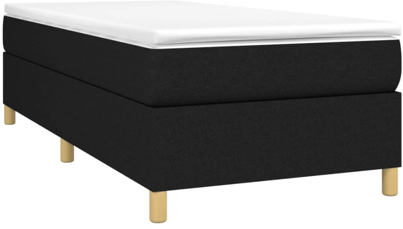 ΚΡΕΒΑΤΙ BOXSPRING ΜΕ ΣΤΡΩΜΑ ΜΑΥΡΟ 100 X 200 ΕΚ. ΥΦΑΣΜΑΤΙΝΟ 3144500