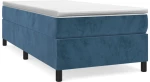 ΚΡΕΒΑΤΙ BOXSPRING ΜΕ ΣΤΡΩΜΑ ΣΚΟΥΡΟ ΜΠΛΕ 100X200 ΕΚ. ΒΕΛΟΥΔΙΝΟ 3144667