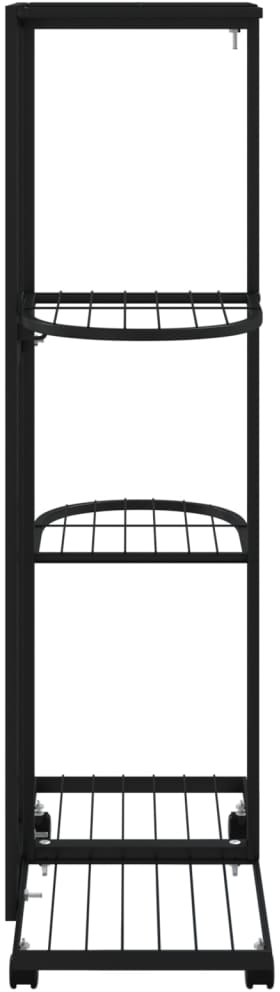 ΒΑΣΗ ΛΟΥΛΟΥΔΙΩΝ 4 ΕΠΙΠΕΔΩΝ ΜΕ ΡΟΔΕΣ 44X23X80 ΕΚ. ΜΑΥΡΗ ΣΙΔΕΡΟ 343115