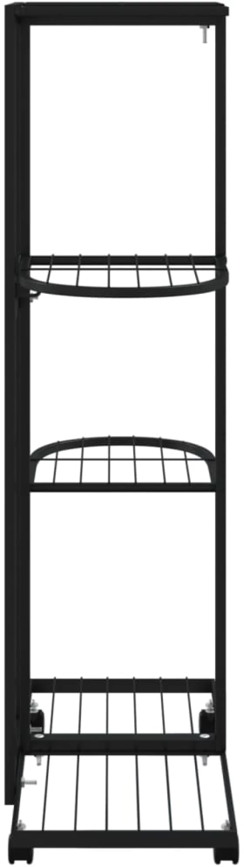 ΒΑΣΗ ΛΟΥΛΟΥΔΙΩΝ 4 ΕΠΙΠΕΔΩΝ ΜΕ ΡΟΔΕΣ 44X23X80 ΕΚ. ΜΑΥΡΗ ΣΙΔΕΡΟ 343115