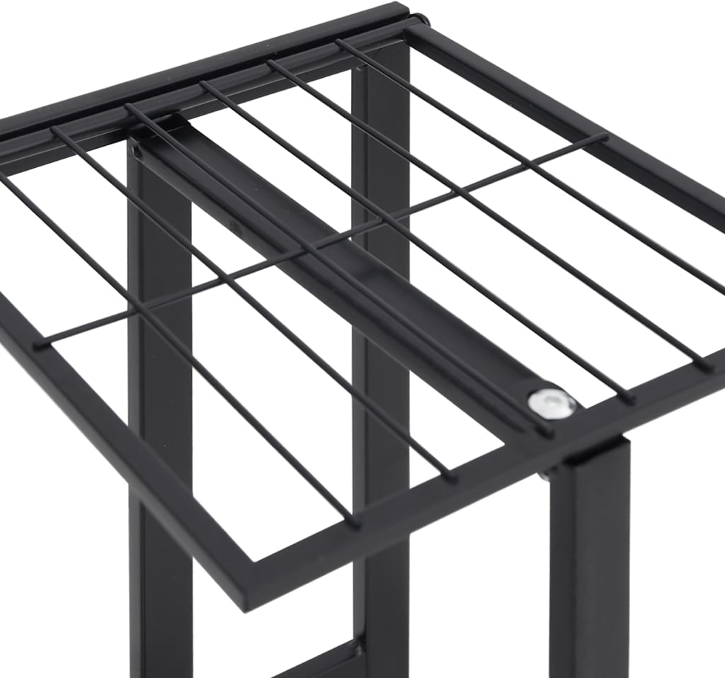 ΒΑΣΗ ΛΟΥΛΟΥΔΙΩΝ 4 ΕΠΙΠΕΔΩΝ ΜΕ ΡΟΔΕΣ 44X23X80 ΕΚ. ΜΑΥΡΗ ΣΙΔΕΡΟ 343115