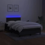 ΚΡΕΒΑΤΙ BOXSPRING ΜΕ ΣΤΡΩΜΑ & LED ΜΑΥΡΟ 120X200 ΕΚ. ΥΦΑΣΜΑΤΙΝΟ 3132983