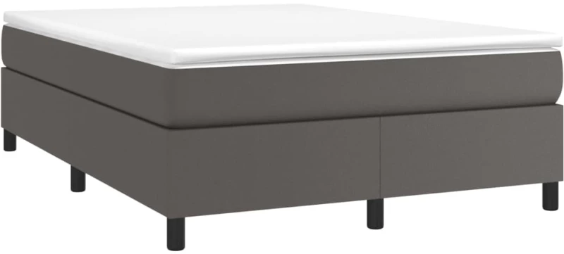 ΚΡΕΒΑΤΙ BOXSPRING ΜΕ ΣΤΡΩΜΑ ΓΚΡΙ 140X200ΕΚ. ΑΠΟ ΣΥΝΘΕΤΙΚΟ ΔΕΡΜΑ 3144612
