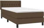 ΚΡΕΒΑΤΙ BOXSPRING ΜΕ ΣΤΡΩΜΑ ΣΚΟΥΡΟ ΚΑΦΕ 90X200 ΕΚ. ΥΦΑΣΜΑΤΙΝΟ 3129924