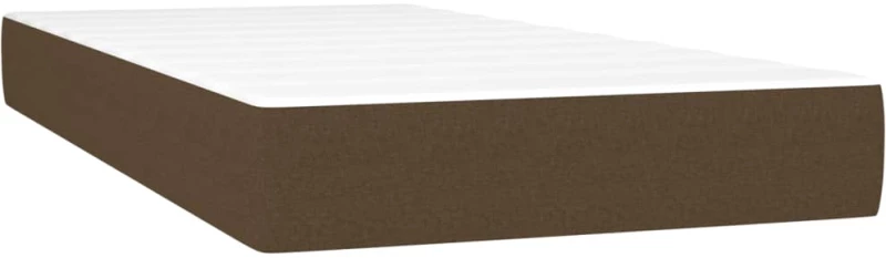 ΚΡΕΒΑΤΙ BOXSPRING ΜΕ ΣΤΡΩΜΑ ΣΚΟΥΡΟ ΚΑΦΕ 90X200 ΕΚ. ΥΦΑΣΜΑΤΙΝΟ 3129924