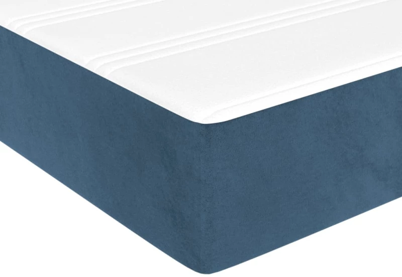 ΚΡΕΒΑΤΙ BOXSPRING ΜΕ ΣΤΡΩΜΑ ΣΚΟΥΡΟ ΜΠΛΕ 80 X 200 ΕΚ. ΒΕΛΟΥΔΙΝΟ 3144301