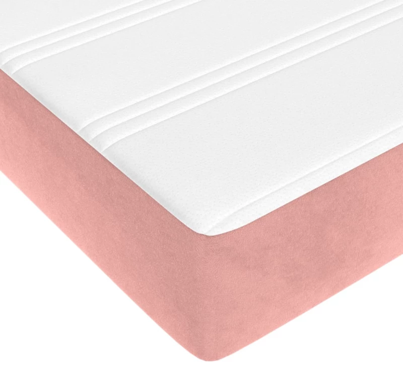 ΚΡΕΒΑΤΙ BOXSPRING ΜΕ ΣΤΡΩΜΑ ΡΟΖ 180X200 ΕΚ. ΒΕΛΟΥΔΙΝΟ 3144698