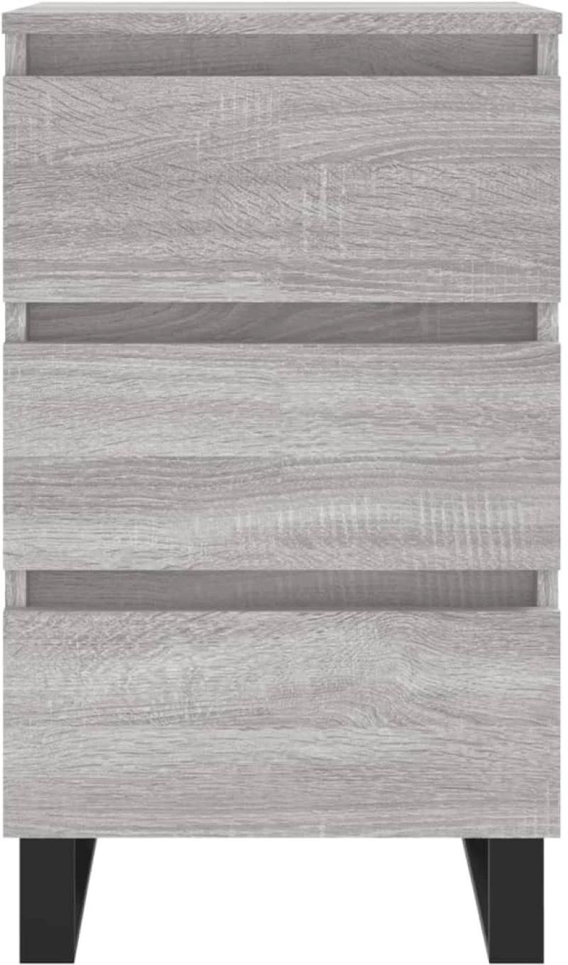 ΚΟΜΟΔΙΝΑ 2 ΤΕΜ. ΓΚΡΙ SONOMA 40X35X69 ΕΚ. ΑΠΟ ΕΠΕΞΕΡΓΑΣΜΕΝΟ ΞΥΛΟ 826953