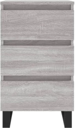 ΚΟΜΟΔΙΝΑ 2 ΤΕΜ. ΓΚΡΙ SONOMA 40X35X69 ΕΚ. ΑΠΟ ΕΠΕΞΕΡΓΑΣΜΕΝΟ ΞΥΛΟ 826953