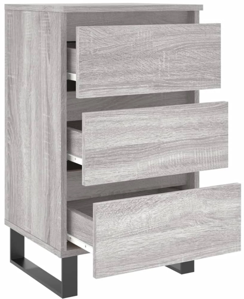 ΚΟΜΟΔΙΝΑ 2 ΤΕΜ. ΓΚΡΙ SONOMA 40X35X69 ΕΚ. ΑΠΟ ΕΠΕΞΕΡΓΑΣΜΕΝΟ ΞΥΛΟ 826953