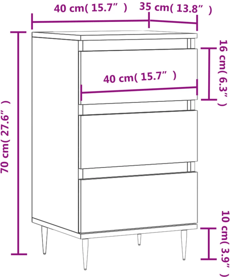 ΣΥΡΤΑΡΙΕΡΑ SONOMA ΔΡΥΣ 40 X 35 X 70 ΕΚ. ΑΠΟ ΕΠΕΞΕΡΓΑΣΜΕΝΟ ΞΥΛΟ 831087