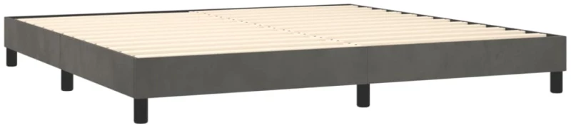 ΚΡΕΒΑΤΙ BOXSPRING ΜΕ ΣΤΡΩΜΑ ΣΚΟΥΡΟ ΓΚΡΙ 200X200 ΕΚ. ΒΕΛΟΥΔΙΝΟ 3141564