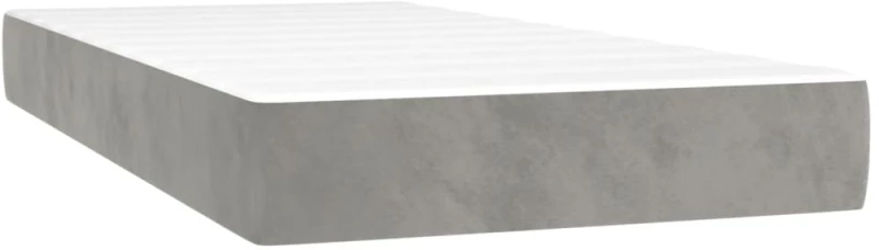 ΚΡΕΒΑΤΙ BOXSPRING ΜΕ ΣΤΡΩΜΑ ΑΝΟΙΧΤΟ ΓΚΡΙ 100X200 ΕΚ. ΒΕΛΟΥΔΙΝΟ 3143127