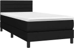 ΚΡΕΒΑΤΙ BOXSPRING ΜΕ ΣΤΡΩΜΑ & LED ΜΑΥΡΟ 100X200 ΕΚ. ΥΦΑΣΜΑΤΙΝΟ 3133215