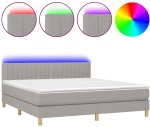 ΚΡΕΒΑΤΙ BOXSPRING ΜΕ ΣΤΡΩΜΑ & LED ΑΝ.ΓΚΡΙ 180X200 ΕΚ ΥΦΑΣΜΑΤΙΝΟ 3133893