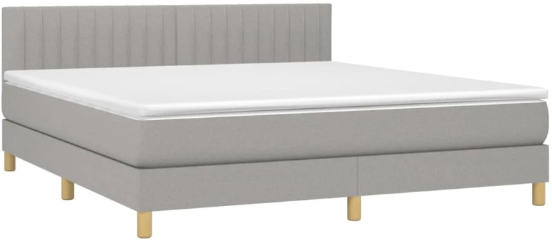 ΚΡΕΒΑΤΙ BOXSPRING ΜΕ ΣΤΡΩΜΑ & LED ΑΝ.ΓΚΡΙ 180X200 ΕΚ ΥΦΑΣΜΑΤΙΝΟ 3133893