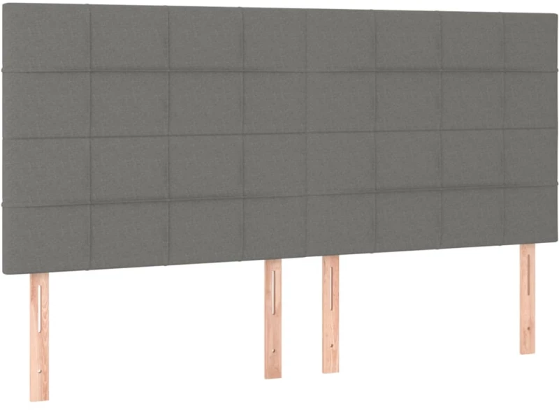 ΚΡΕΒΑΤΙ BOXSPRING ΜΕ ΣΤΡΩΜΑ ΣΚΟΥΡΟ ΓΚΡΙ 180X200 ΕΚ ΥΦΑΣΜΑΤΙΝ 3132010