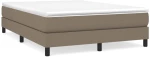 ΚΡΕΒΑΤΙ BOXSPRING ΜΕ ΣΤΡΩΜΑ TAUPE 140X200 ΕΚ. ΥΦΑΣΜΑΤΙΝΟ 3144081