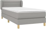 ΚΡΕΒΑΤΙ BOXSPRING ΜΕ ΣΤΡΩΜΑ ΑΝΟΙΧΤΟ ΓΚΡΙ 80X200 ΕΚ. ΥΦΑΣΜΑΤΙΝΟ 3126837