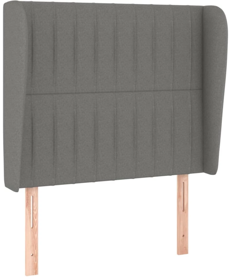 ΚΡΕΒΑΤΙ BOXSPRING ΜΕ ΣΤΡΩΜΑ ΣΚΟΥΡΟ ΓΚΡΙ 90X200 ΕΚ. ΥΦΑΣΜΑΤΙΝΟ 3128094