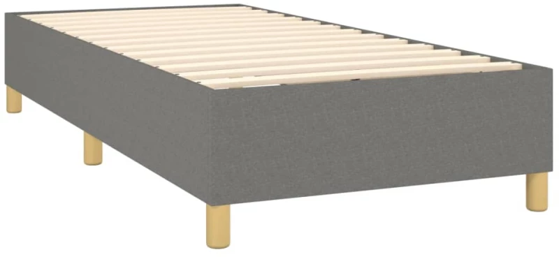 ΚΡΕΒΑΤΙ BOXSPRING ΜΕ ΣΤΡΩΜΑ & LED ΣΚ.ΓΚΡΙ 90X190 ΕΚ. ΥΦΑΣΜΑΤΙΝΟ 3135558