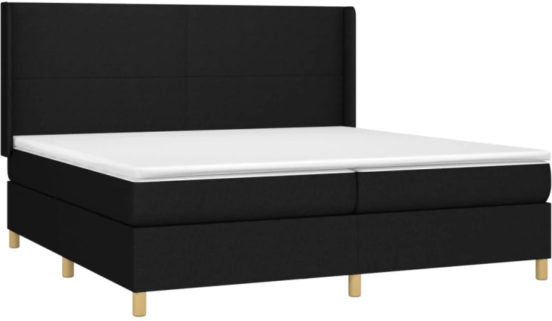 ΚΡΕΒΑΤΙ BOXSPRING ΜΕ ΣΤΡΩΜΑ & LED ΜΑΥΡΟ 200X200 ΕΚ. ΥΦΑΣΜΑΤΙΝΟ 3138743