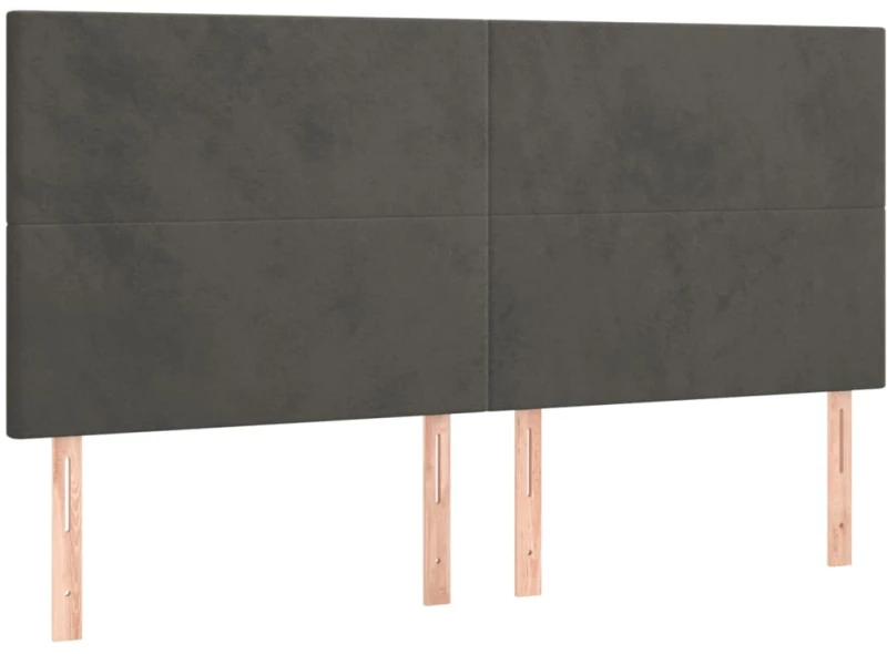 ΚΡΕΒΑΤΙ BOXSPRING ΜΕ ΣΤΡΩΜΑ ΣΚΟΥΡΟ ΓΚΡΙ 200X200 ΕΚ. ΒΕΛΟΥΔΙΝΟ 3129112