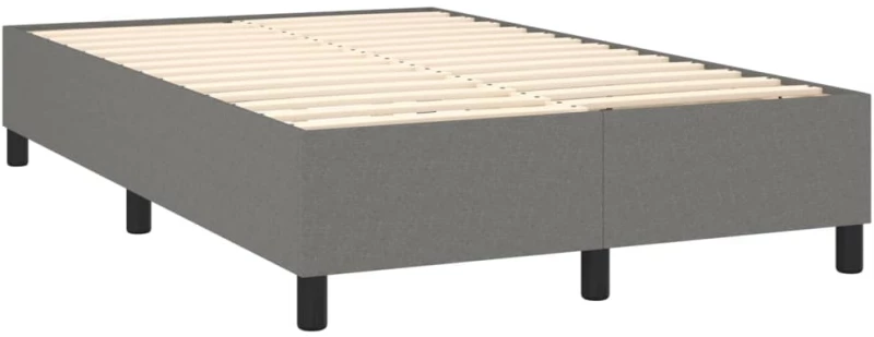 ΚΡΕΒΑΤΙ BOXSPRING ΜΕ ΣΤΡΩΜΑ ΣΚΟΥΡΟ ΓΚΡΙ 120X200 ΕΚ. ΥΦΑΣΜΑΤΙΝΟ 3141602