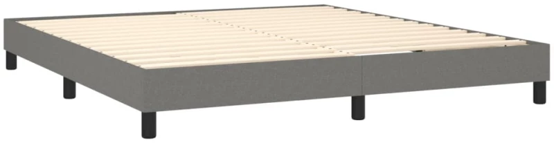 ΚΡΕΒΑΤΙ BOXSPRING ΜΕ ΣΤΡΩΜΑ ΣΚΟΥΡΟ ΓΚΡΙ 180X200 ΕΚ ΥΦΑΣΜΑΤΙΝ 3129570