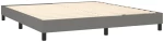 ΚΡΕΒΑΤΙ BOXSPRING ΜΕ ΣΤΡΩΜΑ ΣΚΟΥΡΟ ΓΚΡΙ 180X200 ΕΚ ΥΦΑΣΜΑΤΙΝ 3126102