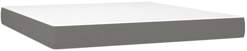ΚΡΕΒΑΤΙ BOXSPRING ΜΕ ΣΤΡΩΜΑ ΣΚΟΥΡΟ ΓΚΡΙ 180X200 ΕΚ ΥΦΑΣΜΑΤΙΝ 3126102