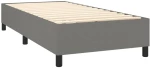 ΚΡΕΒΑΤΙ BOXSPRING ΜΕ ΣΤΡΩΜΑ & LED ΣΚ.ΓΚΡΙ 90X190 ΕΚ. ΥΦΑΣΜΑΤΙΝΟ 3134678