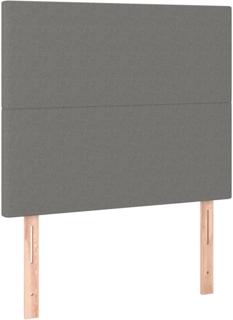 ΚΡΕΒΑΤΙ BOXSPRING ΜΕ ΣΤΡΩΜΑ & LED ΣΚ.ΓΚΡΙ 90X190 ΕΚ. ΥΦΑΣΜΑΤΙΝΟ 3134678