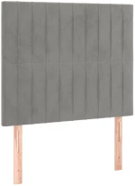ΚΡΕΒΑΤΙ BOXSPRING ΜΕ ΣΤΡΩΜΑ ΑΝΟΙΧΤΟ ΓΚΡΙ 90X190 ΕΚ. ΒΕΛΟΥΔΙΝΟ 3137935