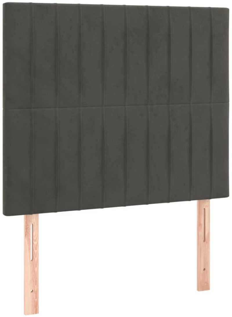 ΚΡΕΒΑΤΙ BOXSPRING ΜΕ ΣΤΡΩΜΑ ΣΚΟΥΡΟ ΓΚΡΙ 120X200 ΕΚ. ΒΕΛΟΥΔΙΝΟ 3137954