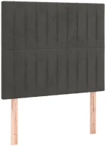 ΚΡΕΒΑΤΙ BOXSPRING ΜΕ ΣΤΡΩΜΑ ΣΚΟΥΡΟ ΓΚΡΙ 120X200 ΕΚ. ΒΕΛΟΥΔΙΝΟ 3137954