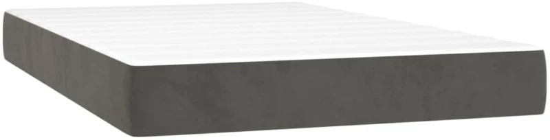 ΚΡΕΒΑΤΙ BOXSPRING ΜΕ ΣΤΡΩΜΑ ΣΚΟΥΡΟ ΓΚΡΙ 120X200 ΕΚ. ΒΕΛΟΥΔΙΝΟ 3137954