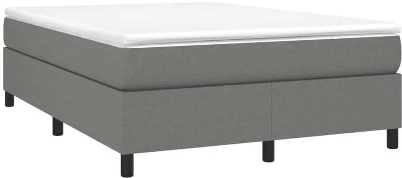 ΚΡΕΒΑΤΙ BOXSPRING ΜΕ ΣΤΡΩΜΑ ΣΚΟΥΡΟ ΓΚΡΙ 140X200 ΕΚ ΥΦΑΣΜΑΤΙΝΟ 3144424