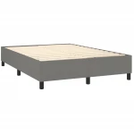 ΚΡΕΒΑΤΙ BOXSPRING ΜΕ ΣΤΡΩΜΑ ΣΚΟΥΡΟ ΓΚΡΙ 140X200 ΕΚ ΥΦΑΣΜΑΤΙΝΟ 3144424