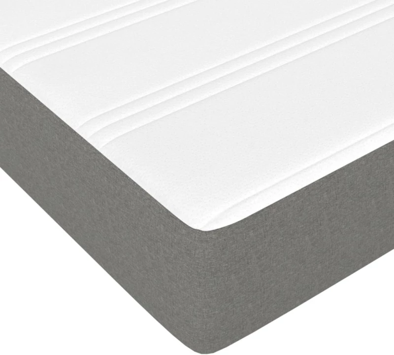 ΚΡΕΒΑΤΙ BOXSPRING ΜΕ ΣΤΡΩΜΑ ΣΚΟΥΡΟ ΓΚΡΙ 140X200 ΕΚ ΥΦΑΣΜΑΤΙΝΟ 3144424