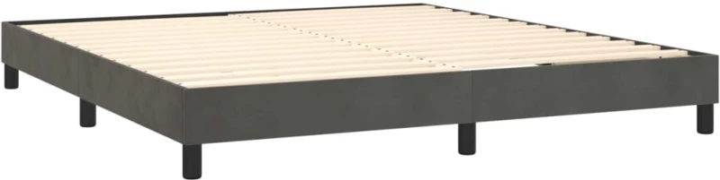 ΚΡΕΒΑΤΙ BOXSPRING ΜΕ ΣΤΡΩΜΑ ΣΚΟΥΡΟ ΓΚΡΙ 160X200 ΕΚ. ΒΕΛΟΥΔΙΝΟ 3131148
