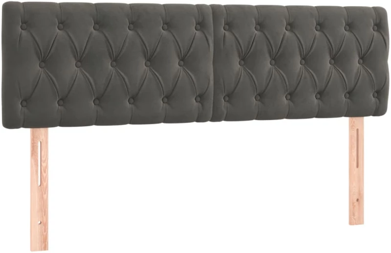 ΚΡΕΒΑΤΙ BOXSPRING ΜΕ ΣΤΡΩΜΑ ΣΚΟΥΡΟ ΓΚΡΙ 160X200 ΕΚ. ΒΕΛΟΥΔΙΝΟ 3131148