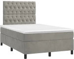 ΚΡΕΒΑΤΙ BOXSPRING ΜΕ ΣΤΡΩΜΑ & LED ΑΝ.ΓΚΡΙ 120X200 ΕΚ. ΒΕΛΟΥΔΙΝΟ 3136293