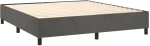 ΚΡΕΒΑΤΙ BOXSPRING ΜΕ ΣΤΡΩΜΑ ΣΚΟΥΡΟ ΓΚΡΙ 160X200 ΕΚ. ΒΕΛΟΥΔΙΝΟ 3129400