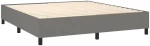 ΚΡΕΒΑΤΙ BOXSPRING ΜΕ ΣΤΡΩΜΑ & LED ΣΚ.ΓΚΡΙ 180X200 ΕΚ ΥΦΑΣΜΑΤΙΝΟ 3134734
