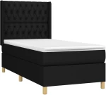 ΚΡΕΒΑΤΙ BOXSPRING ΜΕ ΣΤΡΩΜΑ & LED ΜΑΥΡΟ 100X200 ΕΚ. ΥΦΑΣΜΑΤΙΝΟ 3139095