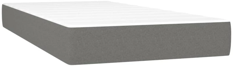 ΚΡΕΒΑΤΙ BOXSPRING ΜΕ ΣΤΡΩΜΑ ΣΚΟΥΡΟ ΓΚΡΙ 100X200 ΕΚ. ΥΦΑΣΜΑΤΙΝΟ 3141994