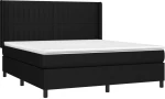 ΚΡΕΒΑΤΙ BOXSPRING ΜΕ ΣΤΡΩΜΑ & LED ΜΑΥΡΟ 180X200 ΕΚ. ΥΦΑΣΜΑΤΙΝΟ 3138495