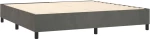 ΚΡΕΒΑΤΙ BOXSPRING ΜΕ ΣΤΡΩΜΑ ΣΚΟΥΡΟ ΓΚΡΙ 200X200 ΕΚ. ΒΕΛΟΥΔΙΝΟ 3132880